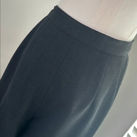 Vtg Talbots Wool Blend High Waist Pleated Trousers 30” Gray Dark Academia USA - Picture 5 of 11